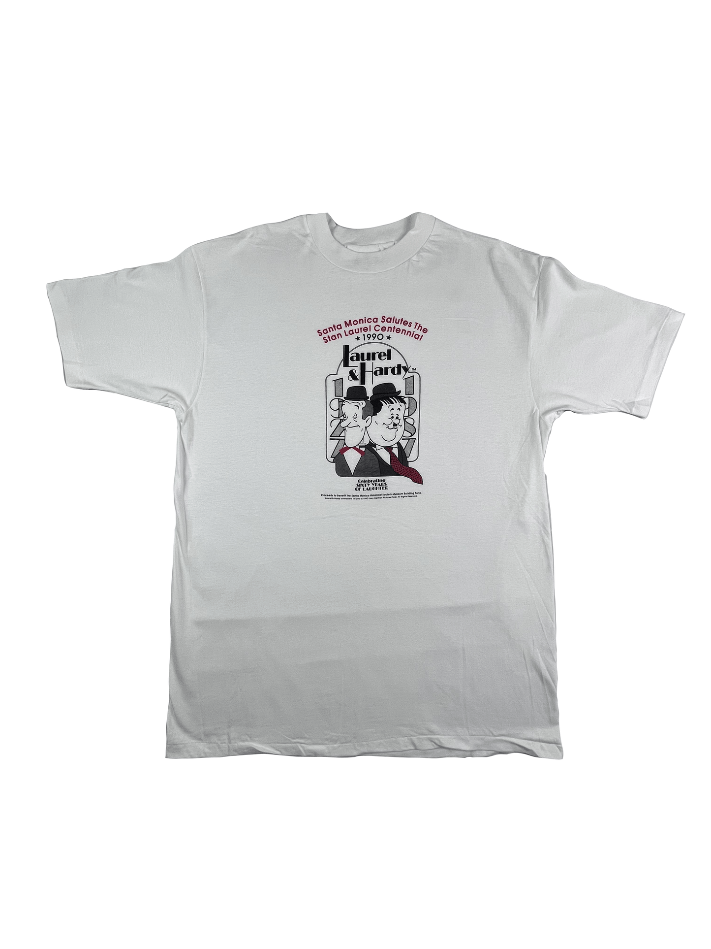 1990 LAUREL & HARDY T - SHIRT - XL - Lucky AvenueT - Shirt