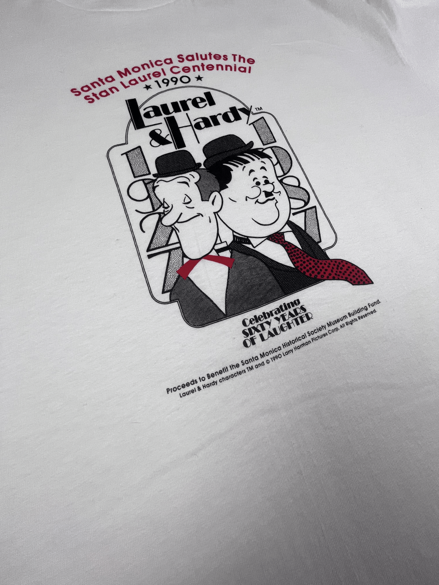 1990 LAUREL & HARDY T - SHIRT - XL - Lucky AvenueT - Shirt