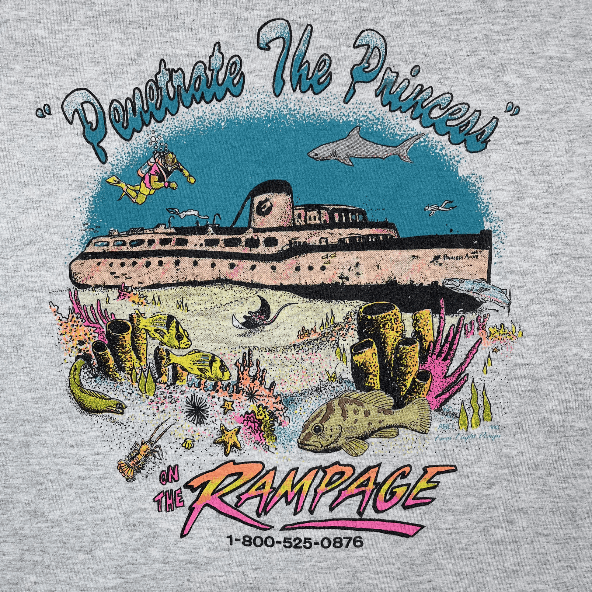 1993 RAMPAGE PRINCESS T - SHIRT | XL - Lucky AvenueT-Shirt