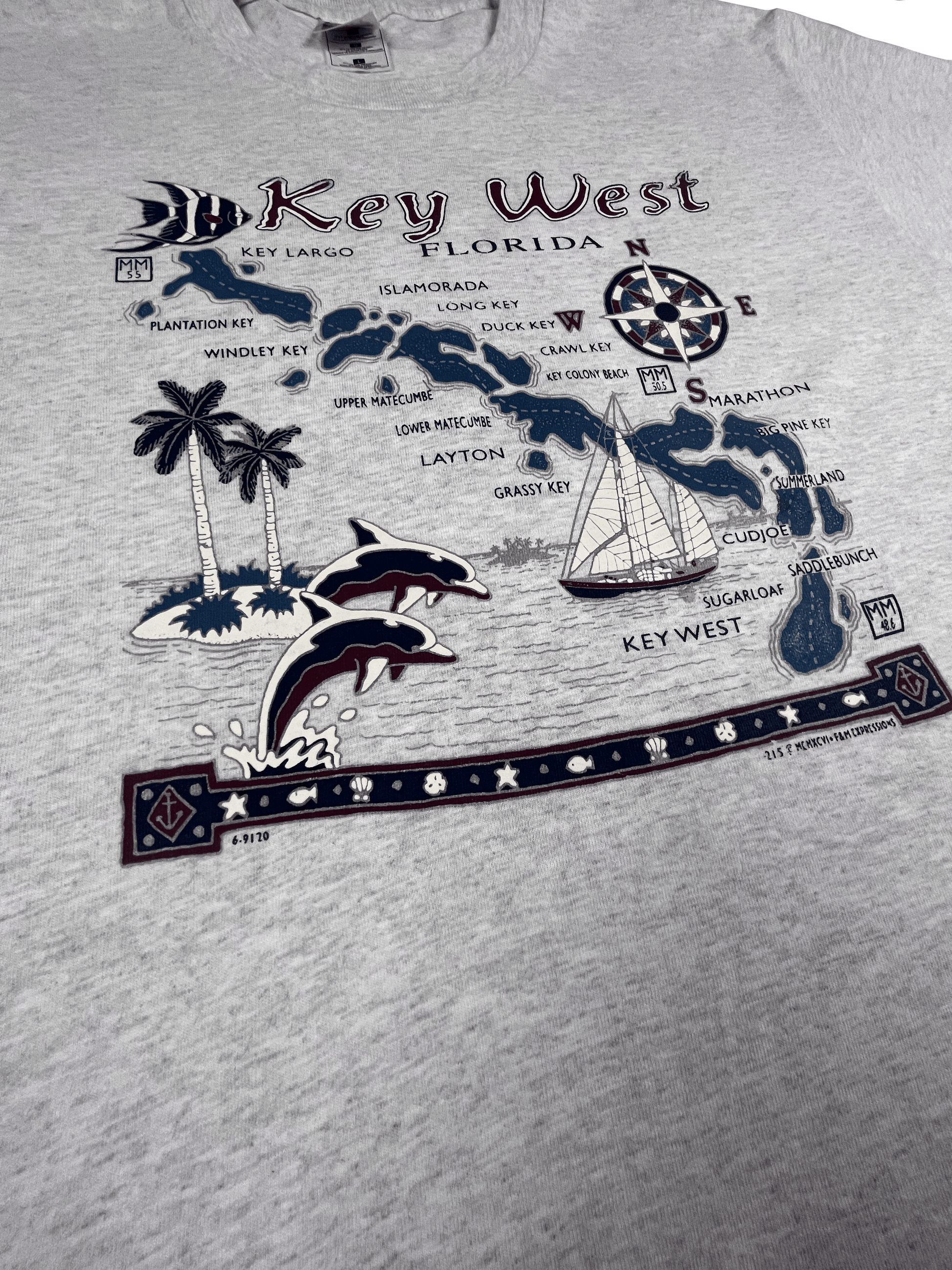 90s Key West Souvenir T-Shirt - L - Lucky AvenueT-Shirt